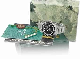 Rolex. A very rare stainless steel automatic wristwatch with sweep centre seconds, hack feature, date, bracelet, and Garantie, made for COMEX