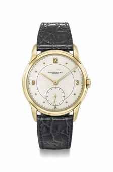 Patek Philippe. A large and unsual 18K gold wristwatch