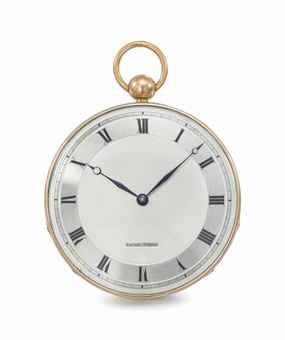 Vaucher Frères. A very rare, large and unusual silver and 18K pink gold openface cylinder watch with box