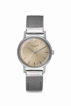 Patek Philippe. A Fine Stainless Steel Wristwatch with Center Seconds