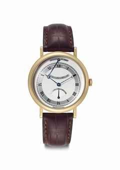 Breguet. A Fine 18k Gold Automatic Wristwatch with Power Reserve and Retrograde Seconds