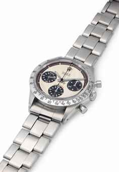 Rolex. A Fine and Rare Stainless Steel Chronograph Wristwatch with Bracelet