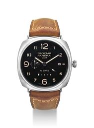 PANERAI. A STAINLESS STEEL LIMITED EDITION CUSHION-SHAPED AUTOMATIC DUAL TIME WRISTWATCH WITH 10 DAY POWER RESERVE, DATE, AM AND PM INDICATION, MADE FOR THE ISTANBUL BOUTIQUE