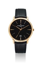VACHERON CONSTANTIN. AN 18K PINK GOLD AUTOMATIC WRISTWATCH WITH SWEEP CENTRE SECONDS AND DATE