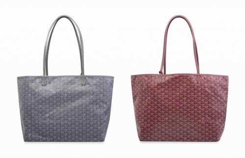 CABAS SAINT-LOUIS GM EN GOYARDINE CUIR ROUGE