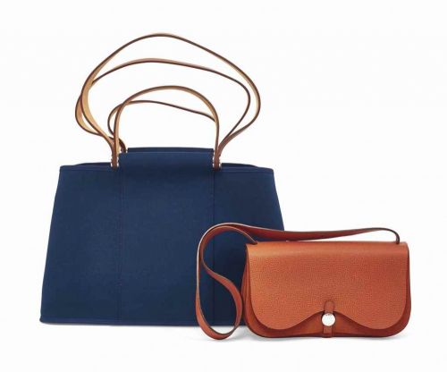 SAC COLORADO MM EN BUFFLE TOILE ORANGE, GARNITURE EN MÉTAL ARGENTÉ PALLADIÉ
