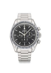 Omega. A Very Fine and Rare Stainless Steel Chronograph Wristwatch with Bracelet