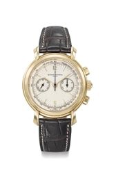 Vacheron Constantin. A fine 18K gold chronograph wristwatch