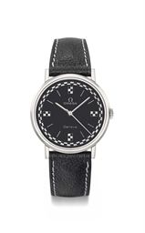 Omega. A fine and rare stainless steel wristwatch with sweep centre seconds, made for the Canadian market