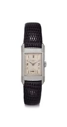 Patek Philippe. A Rare Stainless Steel Rectangular-shaped Wristwatch