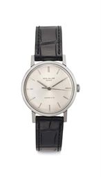 Patek Philippe. A Fine Stainless Steel Wristwatch with Center Seconds