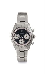Rolex. A Stainless Steel Chronograph Wristwatch with Paul Newman Dial and Bracelet