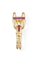 A GOLD AND RUBY 'CADENAS' WATCH, BY VAN CLEEF ARPELS