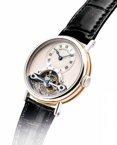 BREGUET. A FINE PLATINUM AND 18K PINK GOLD TOURBILLON WRISTWATCH