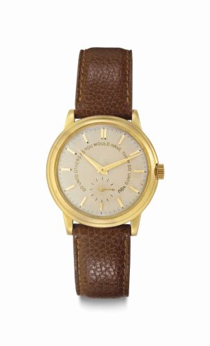 Patek Philippe. A Rare 18k Gold Automatic Wristwatch with Unusual Dial