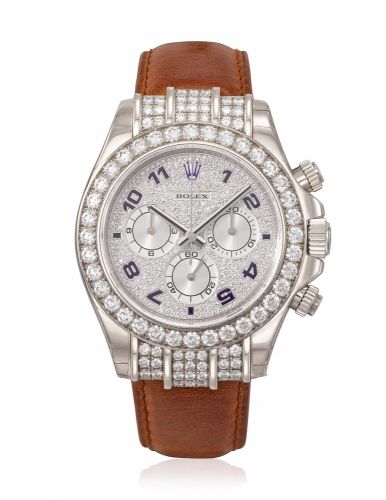 ROLEX, DAYTONA COSMOGRAPH DIAMOND SET CHRONOGRAPH WRISTWATCH, REF. 116599 RBR