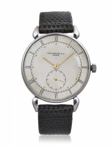 PATEK PHLIPPE, STAINLESS STEEL TWO-TONE WRISTWATCH, REF. 1461