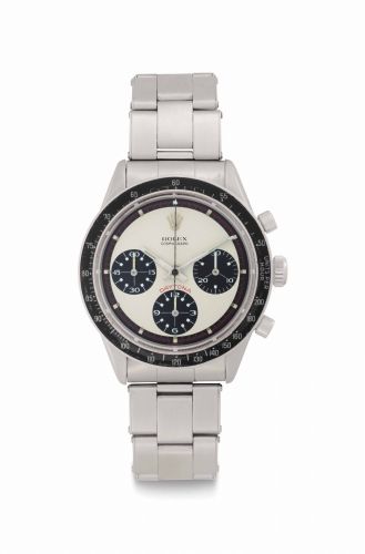 Rolex. An Extremely Fine and Very Rare Stainless Steel Chronograph Wristwatch with Bracelet and ''Paul Newman'' Dial