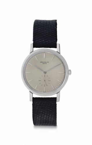 Patek Philippe. A Very Fine and Rare Automatic Stainless Steel Wristwatch