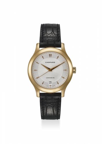 CHOPARD. A FINE ROSE GOLD AUTOMATIC WRISTWATCH WITH SWEEP CENTER SECOND, DATE, ORIGINAL CERTIFICATE AND BOX