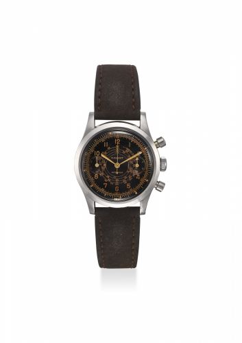 GALLET. A FINE AND RARE STAINLESS STEEL/b bMULTICHRON PILOT CHRONOGRAPH MANUAL WINDING WRISTWATCH/bb