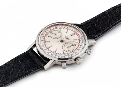 LONGINES. A FINE STAINLESS STEEL FLYBACK CHRONOGRAPH WRISTWATCH
