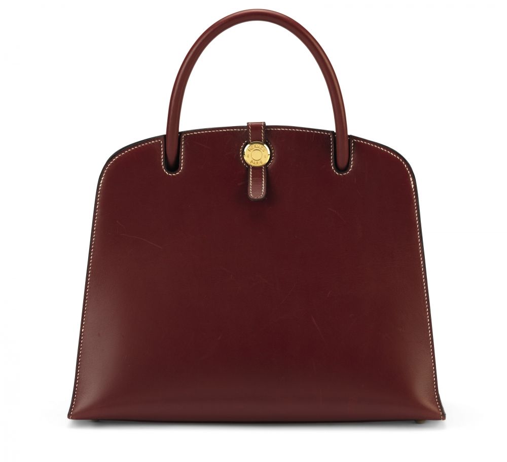 A ROUGE H CHAMONIX LEATHER DALVY 30 WITH GOLD HARDWARE HERMÈS, 2000