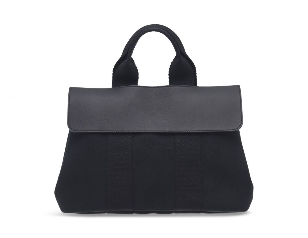 A BLACK EVERCALF LEATHER TOILE VALPARAISO WITH PALLADIUM HARDWARE HERMÈS, 2010S