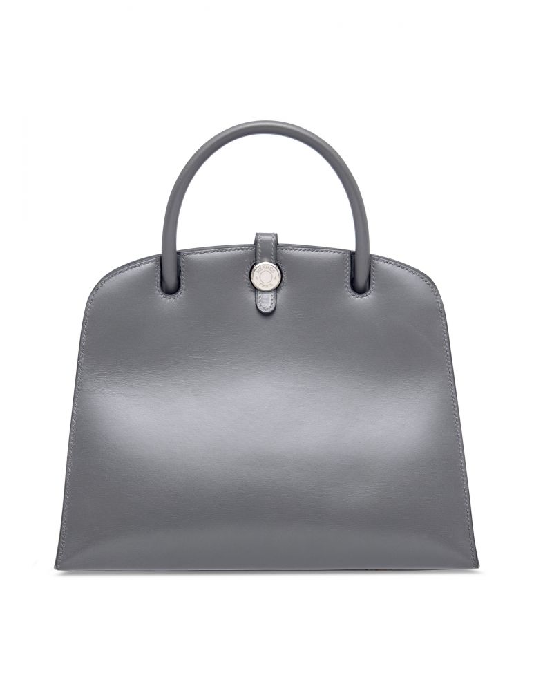 AN ARDOISE CALF BOX LEATHER DALVY 25 WITH PALLADIUM HARDWARE HERMÈS, 1999