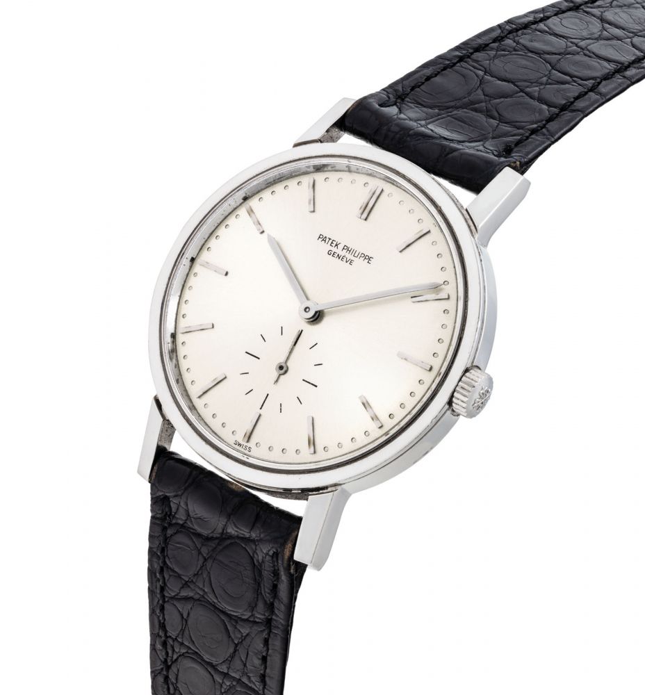 PATEK PHILIPPE. A FINE STAINLESS STEEL AUTOMATIC WRISTWATCH