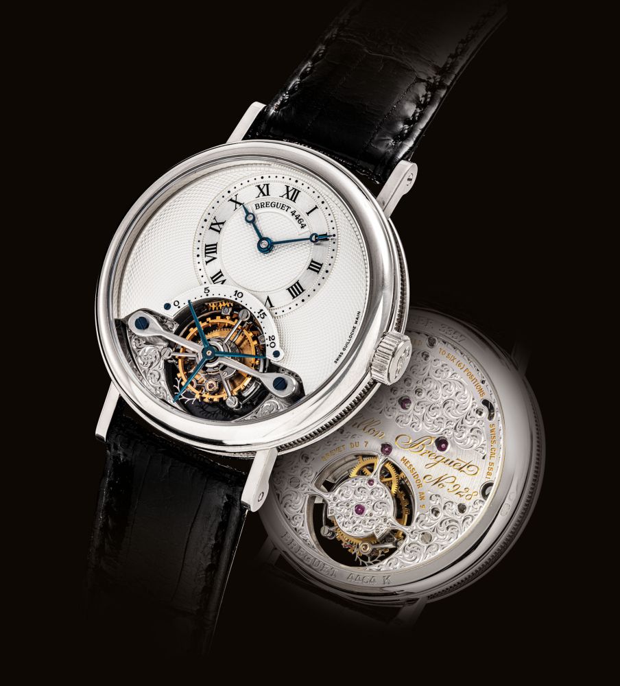 BREGUET. A FINE 18K WHITE GOLD TOURBILLON WRISTWATCH