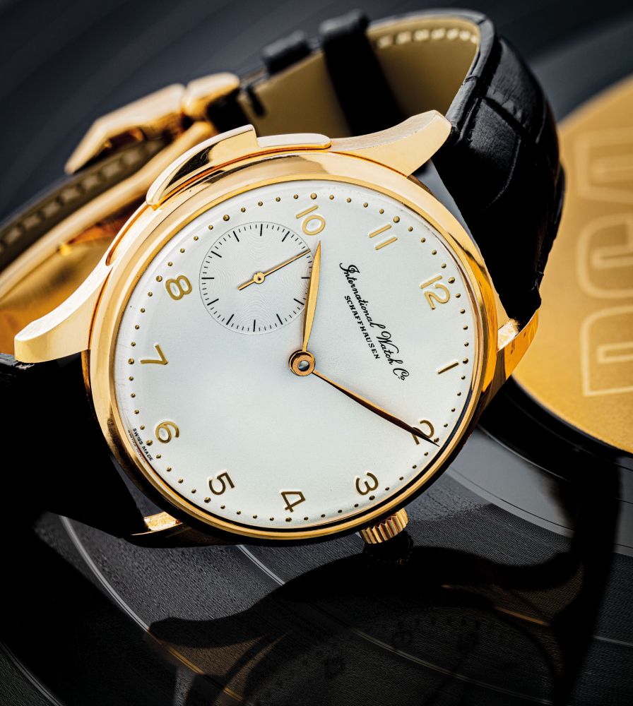 IWC. A FINE AND RARE 18K PINK GOLD LIMITED EDITION MINUTE REPEATING WRISTWATCH