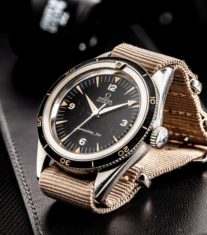 OMEGA. A FINE AND RARE STAINLESS STEEL AUTOMATIC WRISTWATCH WITH SWEEP CENTRE SECONDS, MADE FOR THE PERUVIAN AIR FORCES