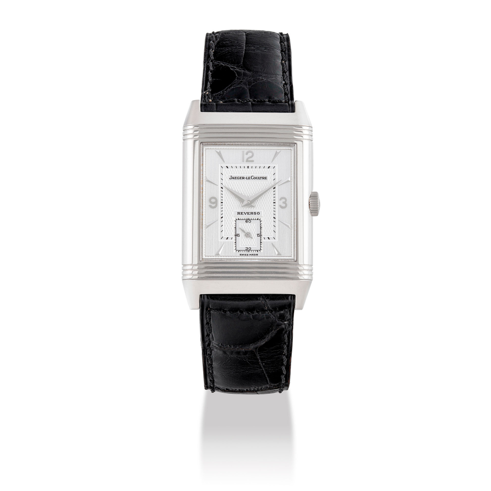 JAEGER-LECOULTRE, WHITE GOLD DIAMOND-SET REVERSO -