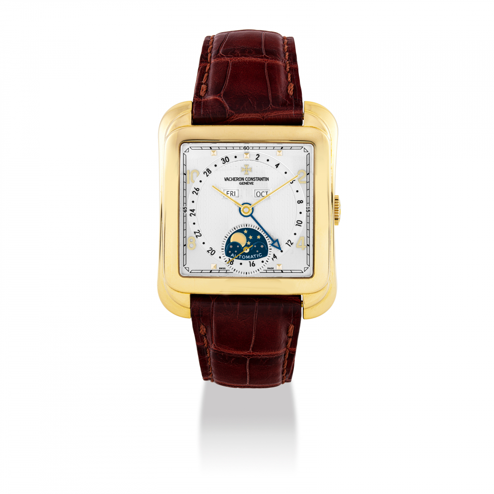 VACHERON CONSTANTIN, GOLD, TRIPLE CALENDAR AND MOONPHASES, REF. 47300 -