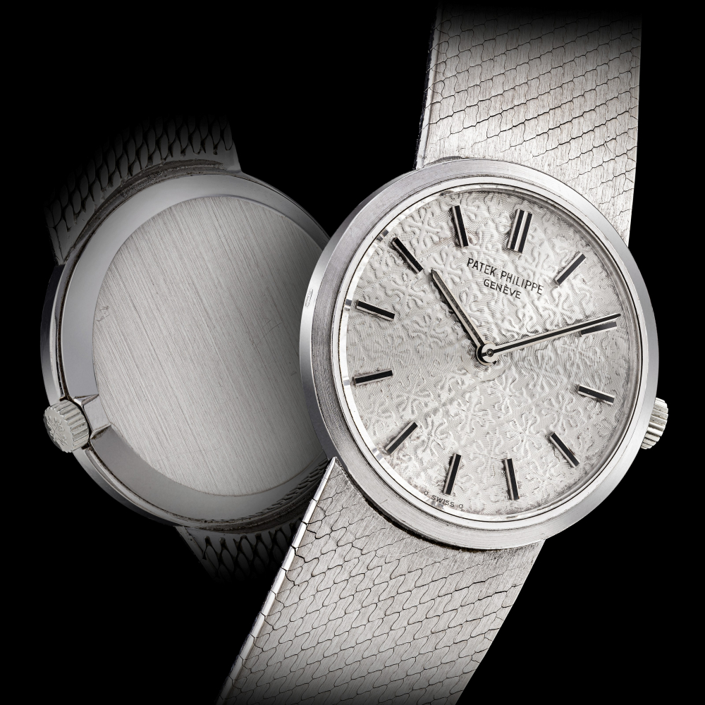 PATEK PHILIPPE, WHITE GOLD, REF.4114/1 -