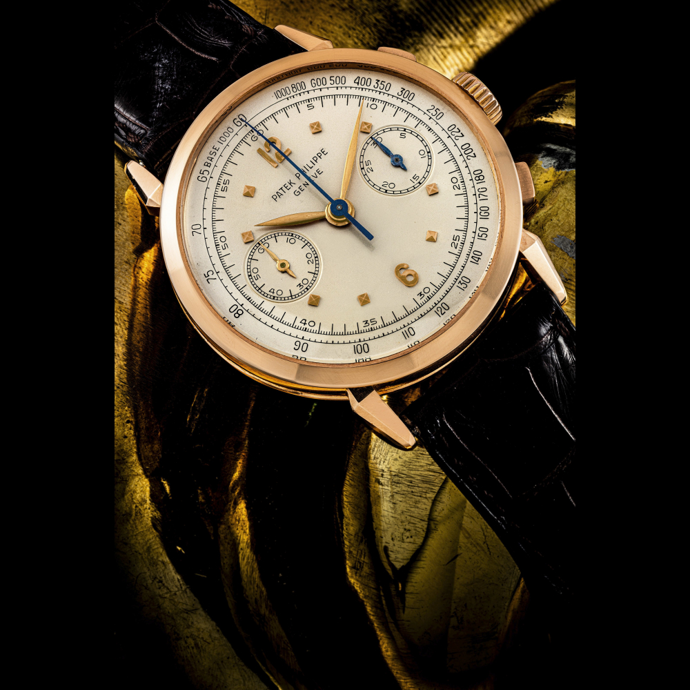 PATEK PHILIPPE, REF. 1579R WITH ORIGINAL CERTIFICATE -