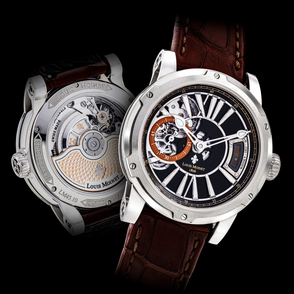 LOUIS MOINET, LIMITED EDITION WITH A DROP OF THE WORLD'S OLDEST WHISKY, NO. 25/40 -