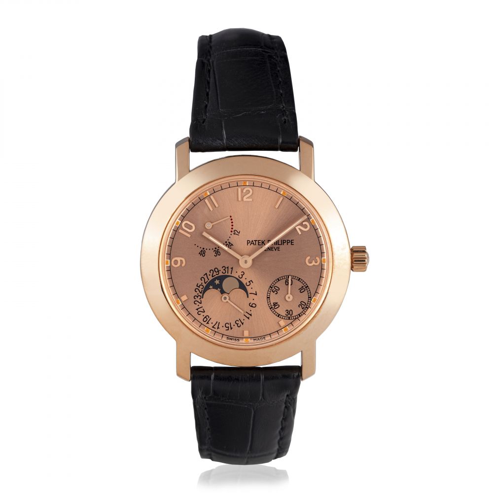 PATEK PHILIPPE, POWER RESERVE AND MOON PHASES, REF. 5055R - PROPERTY FROM AN IMPORTANT PRIVATE ASIAN COLLECTION PART 2