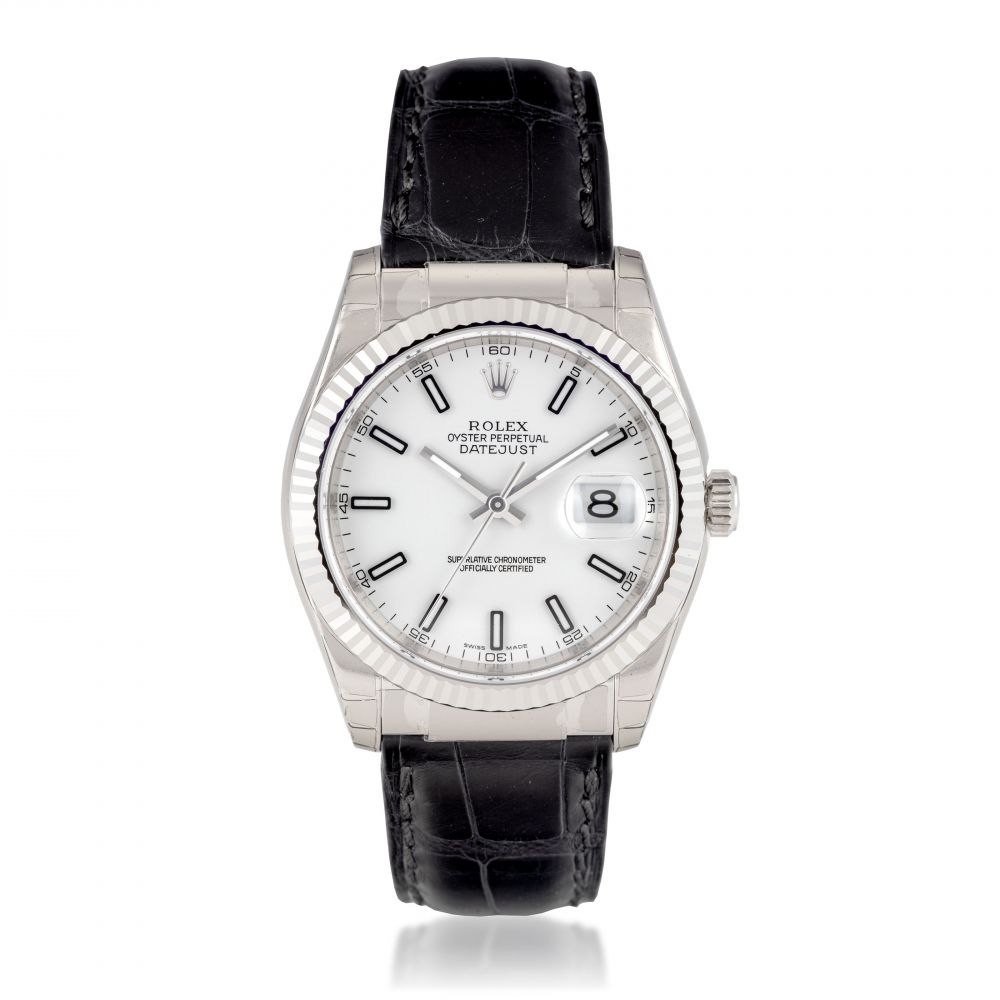 ROLEX, WHITE GOLD DATEJUST REF. 116139 - PROPERTY FROM AN IMPORTANT PRIVATE ASIAN COLLECTION PART 2