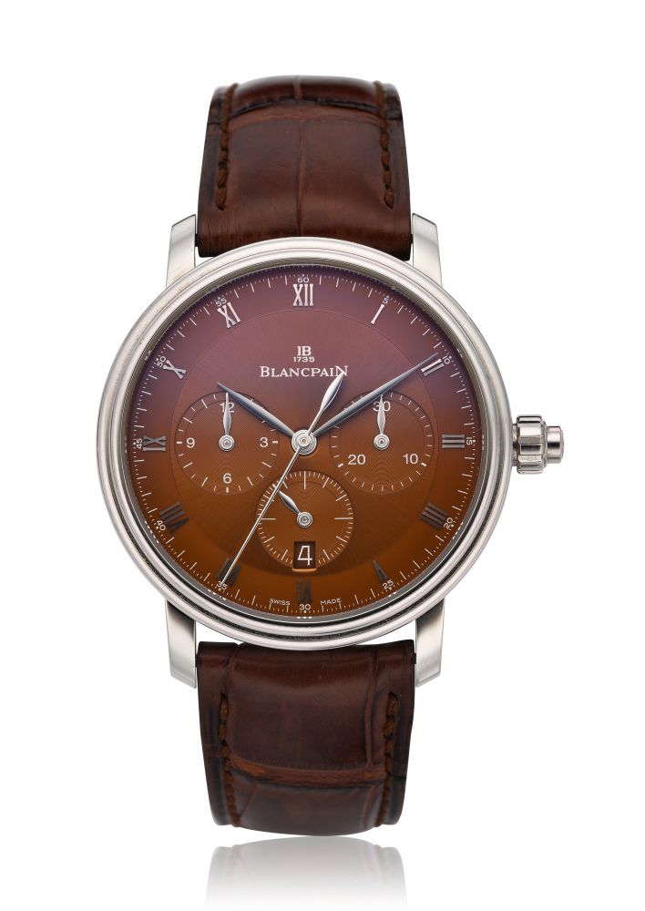 BLANCPAIN, 18K VILLERET MONOPUSHER CHRONOGRAPH, REF. 6185-1546-55 -