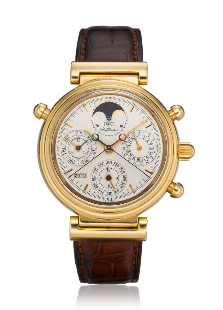 IWC, DA VINCI, RATRAPANTE, PERPETUAL CALENDAR, 18K GOLD, REF 3751 -
