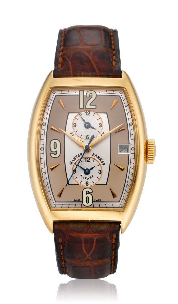 FRANCK MULLER, HAVANA, MASTER BANKER, TRIPLE TIME ZONE, 18K GOLD, REF. 6850 MV HV, NO. 15 -