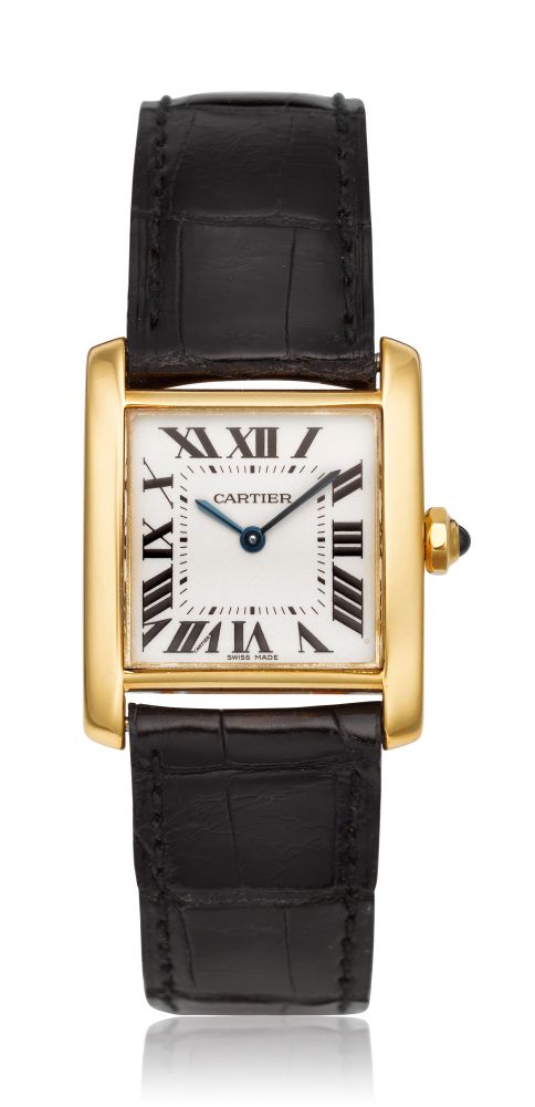 CARTIER, LADIES’ 18K TANK FRANCAISE, REF. 1821 -