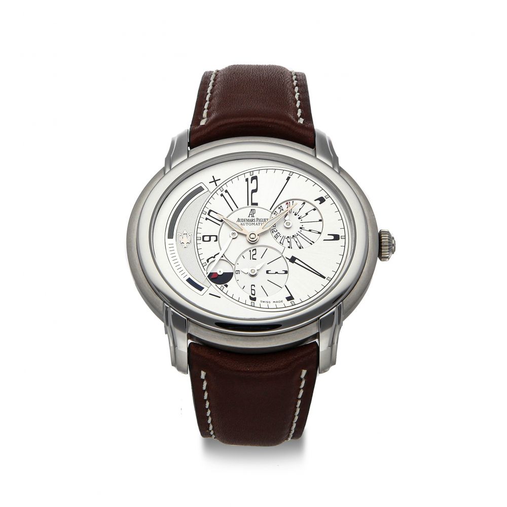 AUDEMARS PIGUET, MILLENARY DUAL-TIME MASERATTI, REF. 26150ST.OO.D084CU.01, LIMITED EDITION OF 900 -