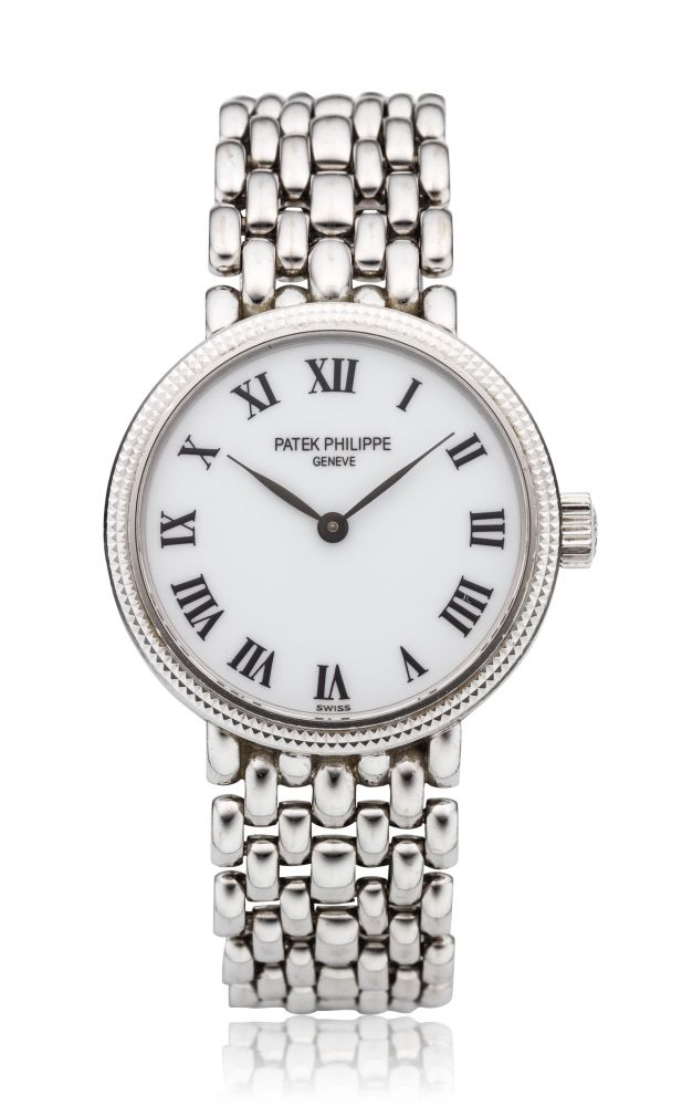 PATEK PHILIPPE, LADIES’ CALATRAVA, 18K WHITE GOLD, REF. 4809/2 -