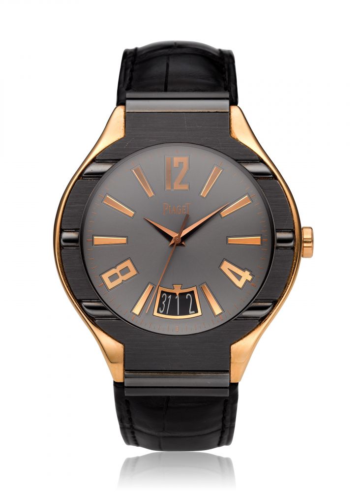 PIAGET, GRANDE POLO, 18K PINK GOLD TITANIUM, REF. P10384 -