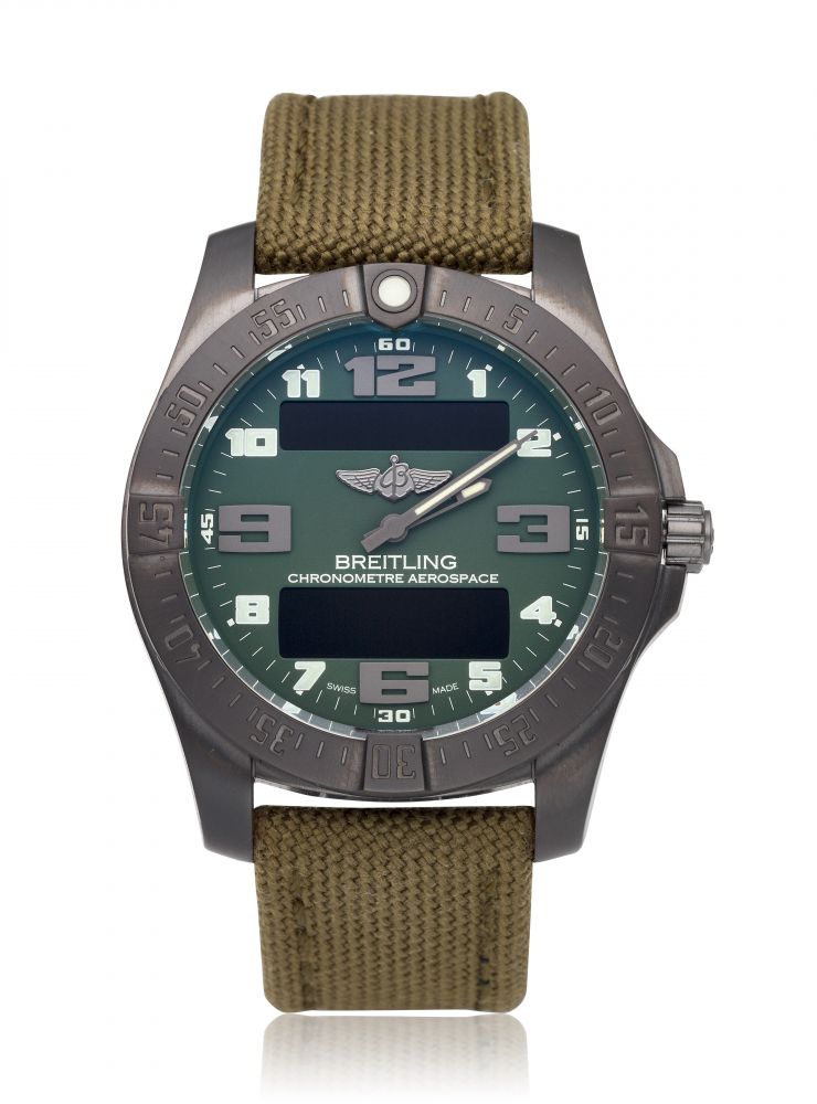 BREITLING, AEROSPACE EVO NIGHT MISSION, PVD-COATED TITANIUM, DUBAI LIMITED EDITION, REF. V79363, NO. 36 OF 50 -