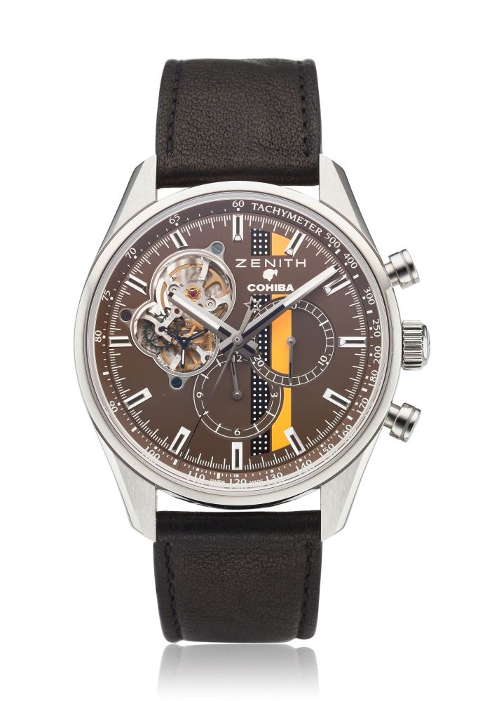 ZENITH, EL PRIMERO CHRONOMASTER, 1969 COHIBA 50 YEAR ANNIVERSARY LIMITED EDITION, REF. 03.2047.4061, NO. 151 OF 500 -