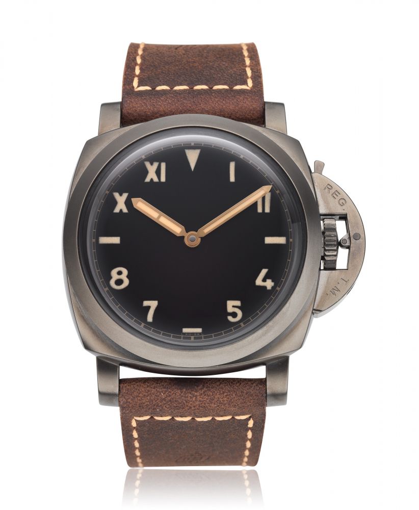 PANERAI, “CALIFORNIA”, LUMINOR 1950 3 DAYS TITANIO DLC, PAM629, LIMITED EDITION NO. R218 / 300 -